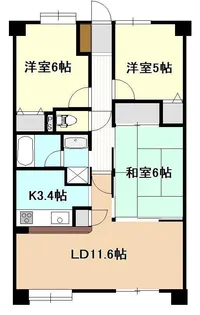 ダイアパレス鐙西【2階】の間取り