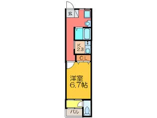 稲田大発マンション【3階】の間取り