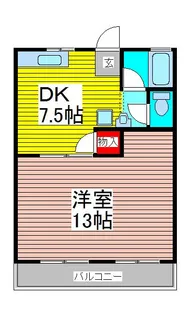 スズキハイツA【1階】の間取り