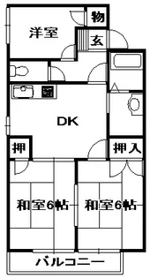 フレグランス北神戸E棟【1階】の間取り