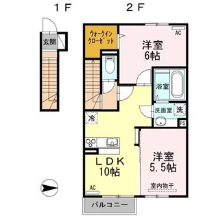 ALFORT・IIB202【2階】の間取り