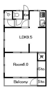 PEACE HOME白木【2階】の間取り