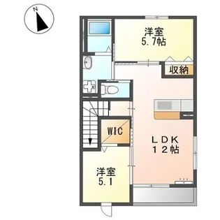 ハーバーサイド別府【2階】の間取り