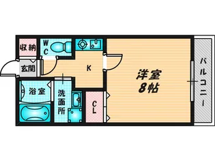 メゾンドゥ長瀬【2階】の間取り