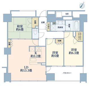 シティタワー仙台五橋【18階】の間取り