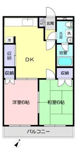 原マンション【2階】の間取り