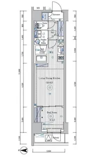 ミライズ北千住レジデンス【4階】の間取り