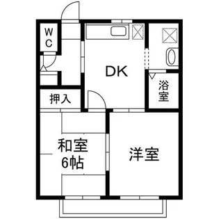 ハイツシーダータウンB棟【1階】の間取り