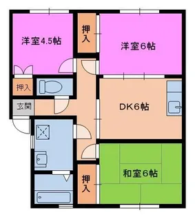 エメリー横代IIA棟【2階】の間取り