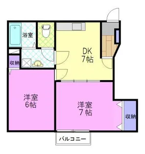 KKハイツ【1階】の間取り