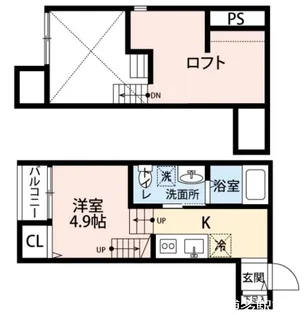 リヴァブル大楠【1階】の間取り