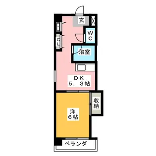 フォートレス山中【2階】の間取り