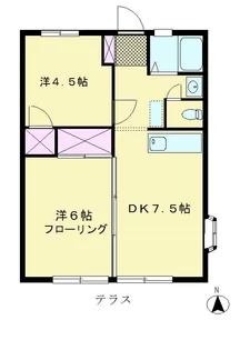 グリーンハイツ祖師谷【1階】の間取り