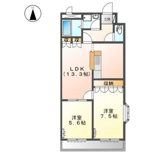 ひかりハウス【1階】の間取り