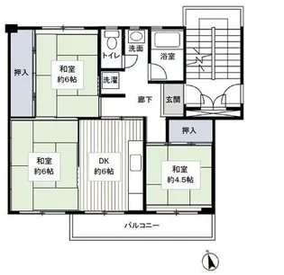 みさと団地 8街区25号棟(202)【2階】の間取り