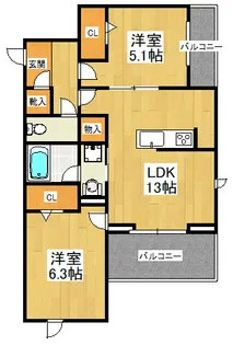 fortuna【3階】の間取り