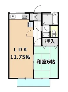 ラフォーレ竹沢【1階】の間取り