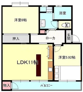久寺家マンション【4階】の間取り