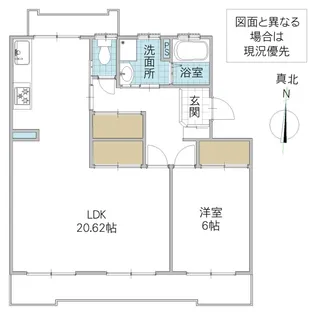 パークテラス長堀 1号館【4階】の間取り