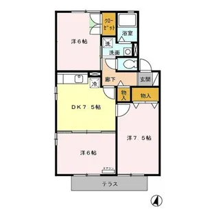 Chateau A【1階】の間取り
