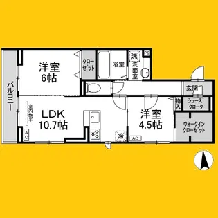 Hestia【3階】の間取り