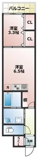 プリエ藤井寺駅前【6階】の間取り