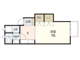 カートル セゾン II【1階】の間取り
