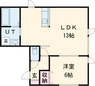 四季の花北欧館C【1階】の間取り