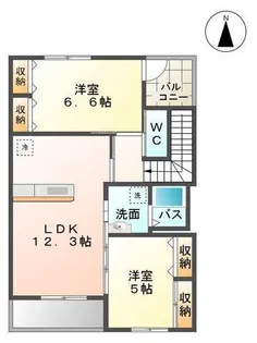 リヴェール イノバル【2階】の間取り