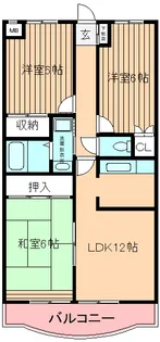ウィーブ北町【2階】の間取り