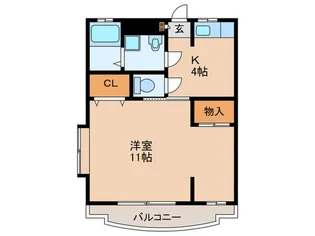 グランデージ山元【1階】の間取り