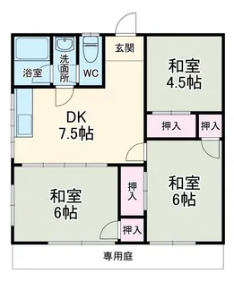 高田コーポ【1階】の間取り