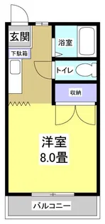 サンハイツエムII【1階】の間取り