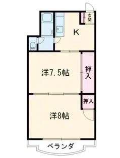 グリーンコーポ【3階】の間取り