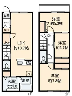 Fleur Tの間取り