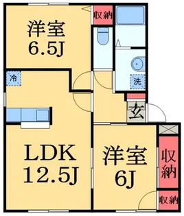 コンフォールA棟【1階】の間取り