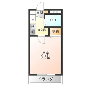 ベストハイツ牛牧【2階】の間取り