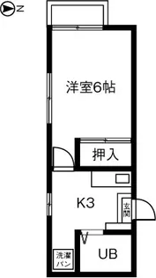 プレジール磯島【1階】の間取り