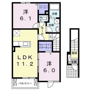 ベルメゾン C【2階】の間取り