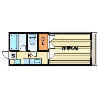 ルミネ壱番館【2階】の間取り