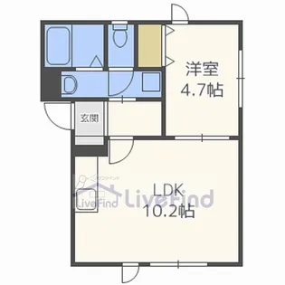 Norte Hokuto(ノルテホクト)【1階】の間取り