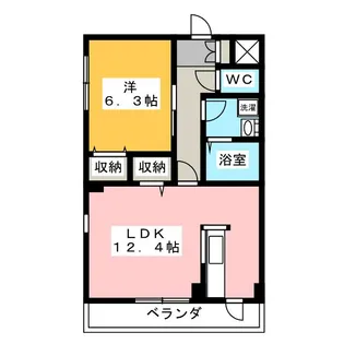 プラージュ【2階】の間取り