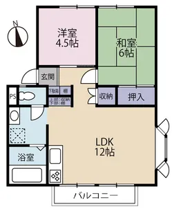 湘南桜コーポ D棟【2階】の間取り
