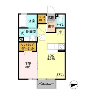 サンメゾン大平A【2階】の間取り