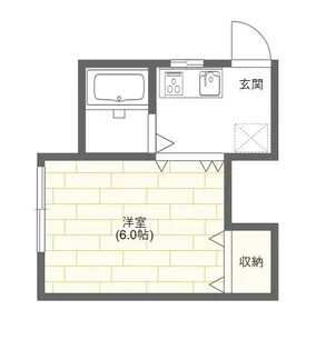 東京都新宿区南元町【アパート】の間取り