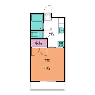 郡山ハイツ【3階】の間取り