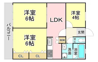 アーバンライフSOMA【6階】の間取り