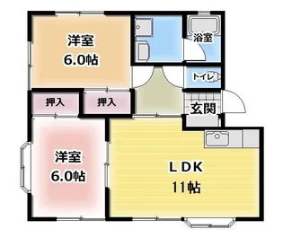 アデレードB【1階】の間取り