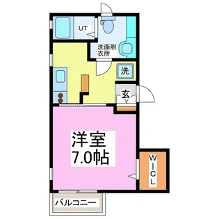 ヴェルビュ【1階】の間取り