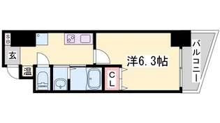 グルーブ神戸ハーバーアリーナ【7階】の間取り